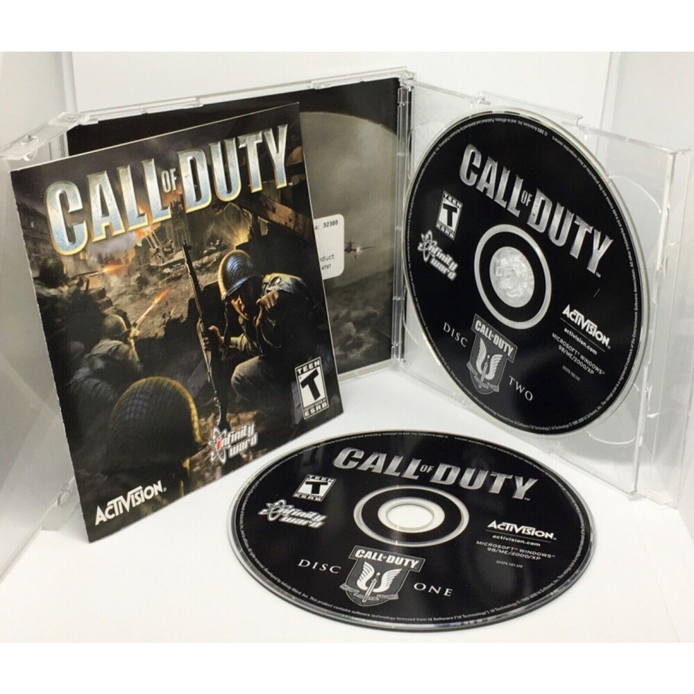 VTG Call of Duty PC 2003 Game Of The Year Edition 2 CDs Case Key Included VGUC